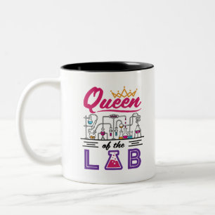 Tasse 2 Couleurs Reine du Laboratoire Technicien scientifique
