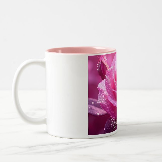 Tasse 2 Couleurs Reine rose (édition magenta rose) (Gauche)