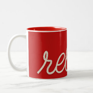 Tasse 2 Couleurs Relaxer La Corde Nautique Sur Le Rouge