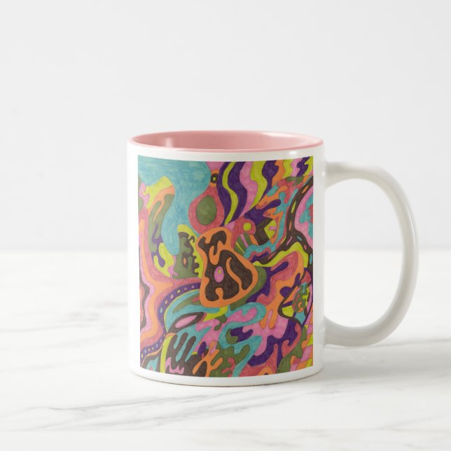 Tasse 2 Couleurs "Release" Original abstrait (Droit)