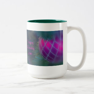 Tasse 2 Couleurs Religieux rouge disant l'ornement de Noël