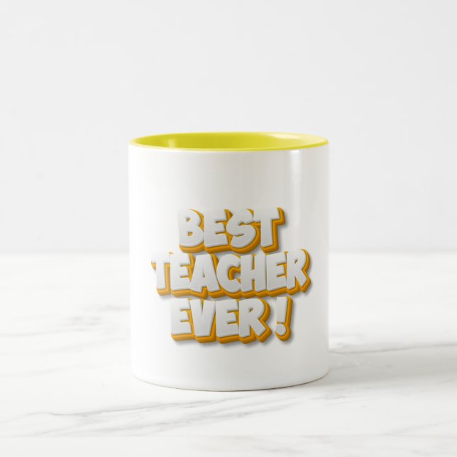 Tasse 2 Couleurs Remerciement aux enseignants (Centre)