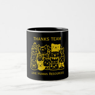 Tasse 2 Couleurs Remerciements de l'équipe d'entreprise