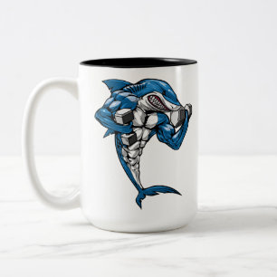 Tasse 2 Couleurs Remise en forme des requins