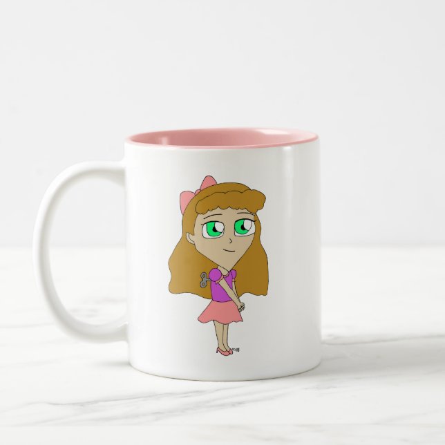Tasse 2 Couleurs remonter chibi (Gauche)