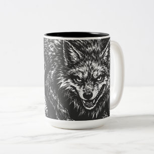 Tasse 2 Couleurs Renard rusé de la forêt — par BurnsInHell