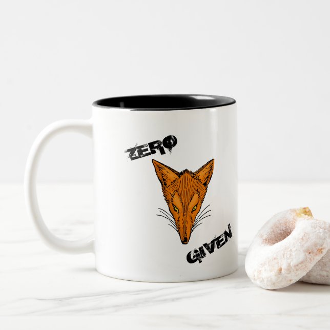 TASSE 2 COULEURS RENARD ZÉRO DONNÉ (Avec donut)