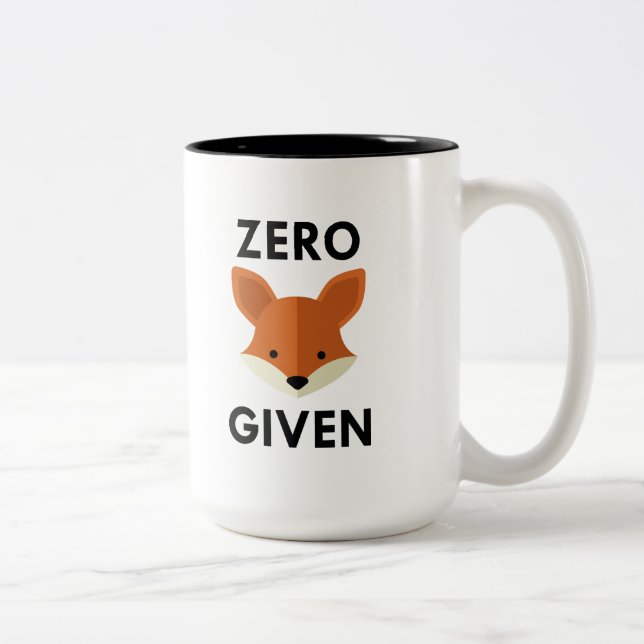 Tasse 2 Couleurs Renard zéro donné (Droit)