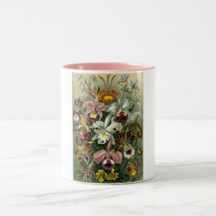 Tasse 2 Couleurs rendez-vous romantique fleurs rsvp chic coloré