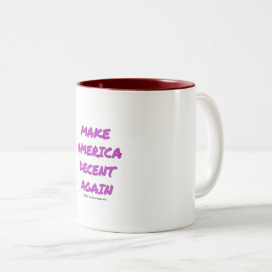 Tasse 2 Couleurs Rendre l'Amérique décente