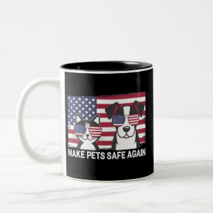 Tasse 2 Couleurs Rendre les animaux de compagnie sûrs à nouveau Tru