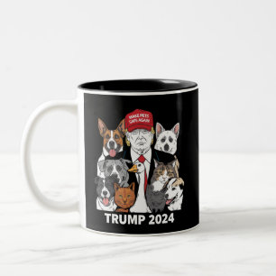 Tasse 2 Couleurs Rendre les animaux en sécurité Trump 2024 Sauver n