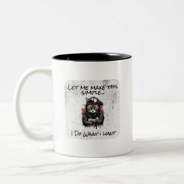 Tasse 2 Couleurs Rendre Simple, Je Fais Ce Que Je Veux (Gauche)