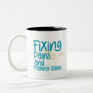 Tasse 2 Couleurs Réparer les douleurs et faire des gains physiothér