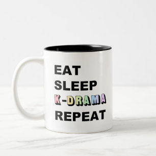 Tasse 2 Couleurs Répéter Kdrama Dormir