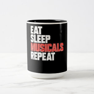 Tasse 2 Couleurs Répéter les comédies musicales du sommeil