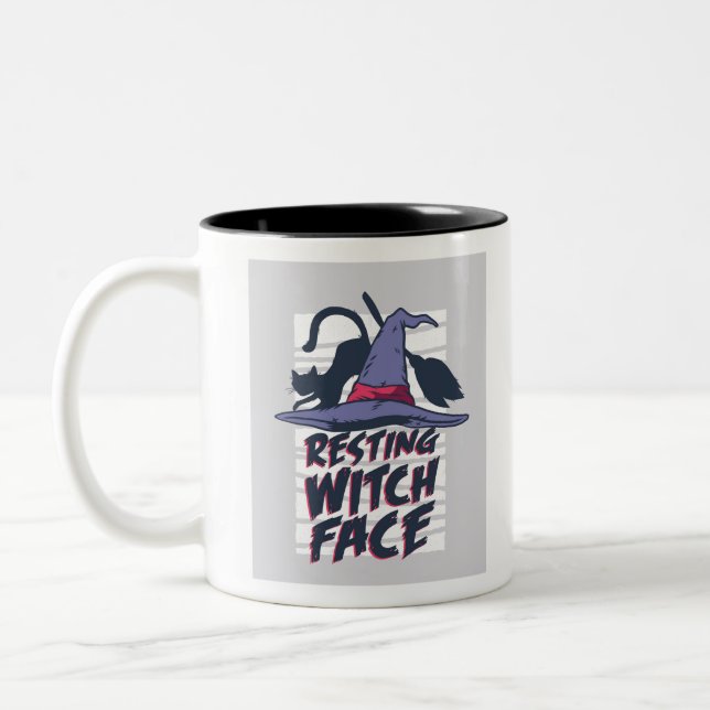 Tasse 2 Couleurs Repose du visage de la sorcière (Gauche)