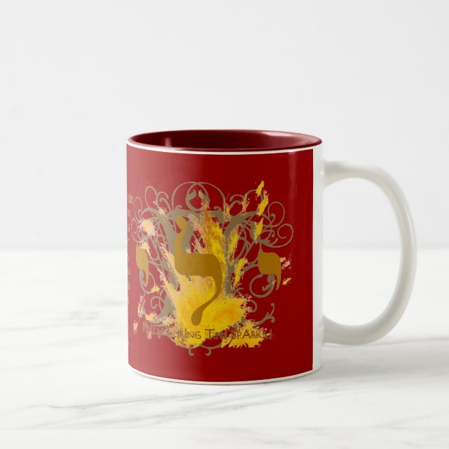 TASSE 2 COULEURS REPRISE DU ROUGE DE ~ D'ÉTINCELLES (Droit)