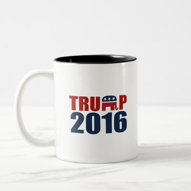 TASSE 2 COULEURS RÉPUBLICAINS POUR L'ATOUT 2016 (Gauche)