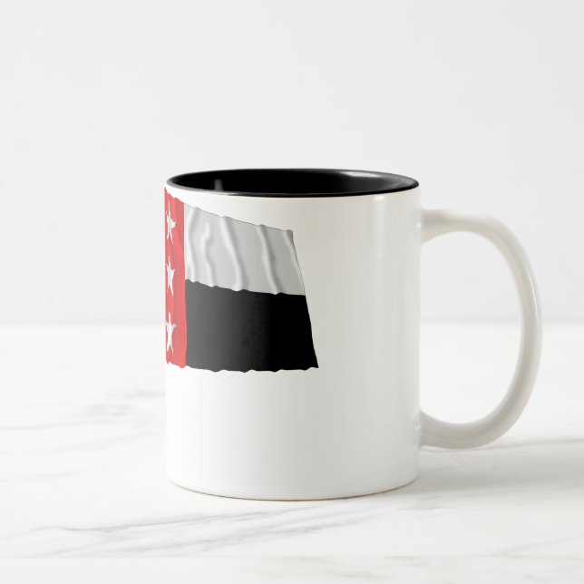 Tasse 2 Couleurs République du drapeau de Rio Grande (Droit)