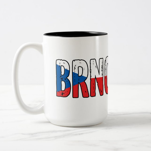 Tasse 2 Couleurs République tchèque de Brno (Gauche)