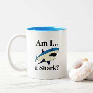 Tasse 2 Couleurs Requin bleu drôle