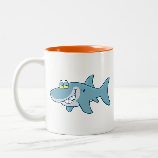 Tasse 2 Couleurs Requin de sourire (Gauche)