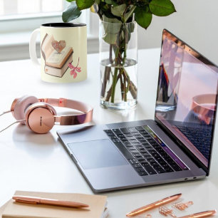 Tasse 2 Couleurs Réserver l'amour avec Heart Map & love store