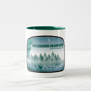 Tasse 2 Couleurs Réservoir Buckhorn Caroline du Nord Cerf