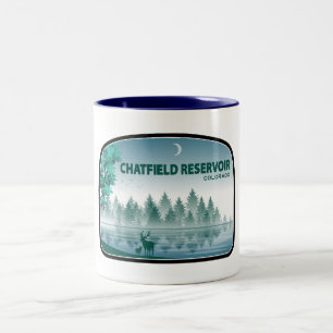 Tasse 2 Couleurs Réservoir Chatfield Colorado Cerf