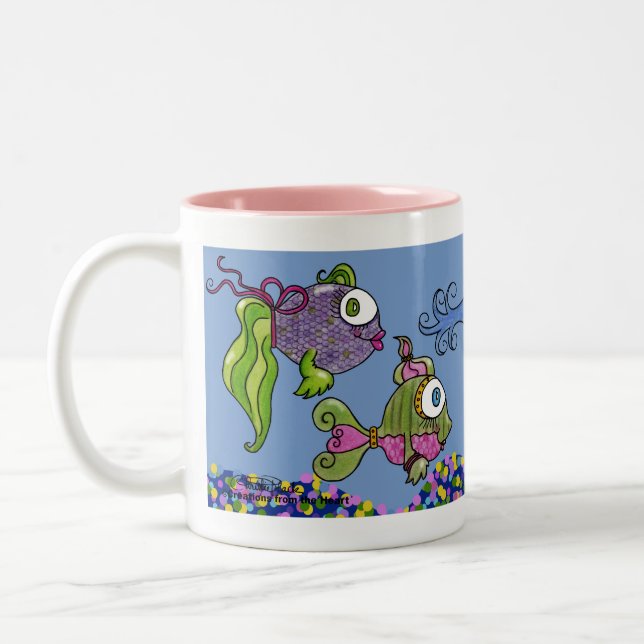 Tasse 2 Couleurs Réservoir De Poisson Monté (Gauche)