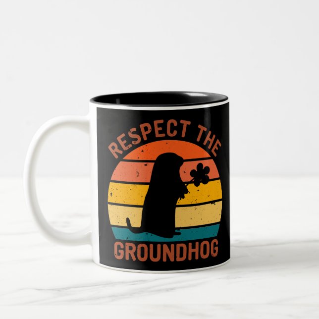 Tasse 2 Couleurs Respecter La Marmotte (Gauche)