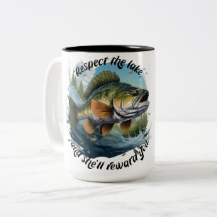 Tasse 2 Couleurs Respectez le lac et vous serez récompensé