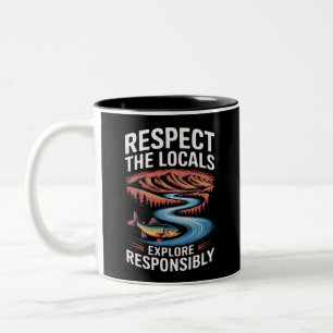 Tasse 2 Couleurs Respectez les locaux Poisson Océan Sauver la planè