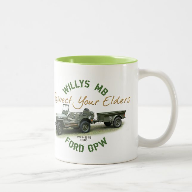 Tasse 2 Couleurs Respectez vos aînés (Droit)