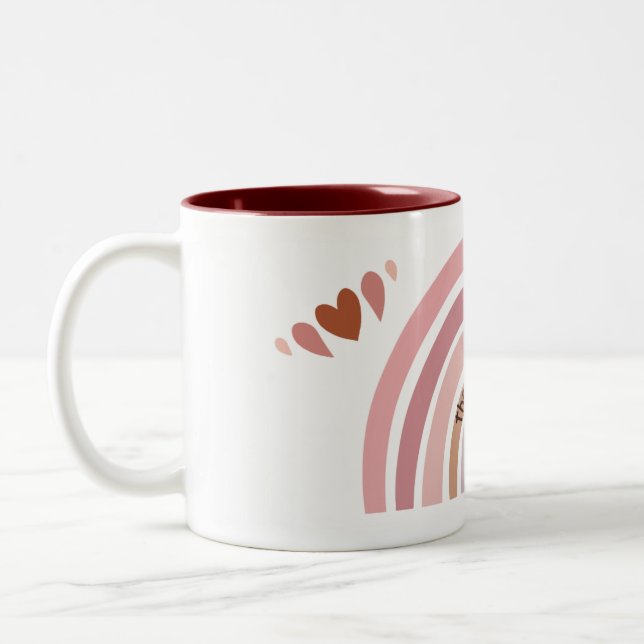 Tasse 2 Couleurs "Respire et profiter des petites choses" (Gauche)