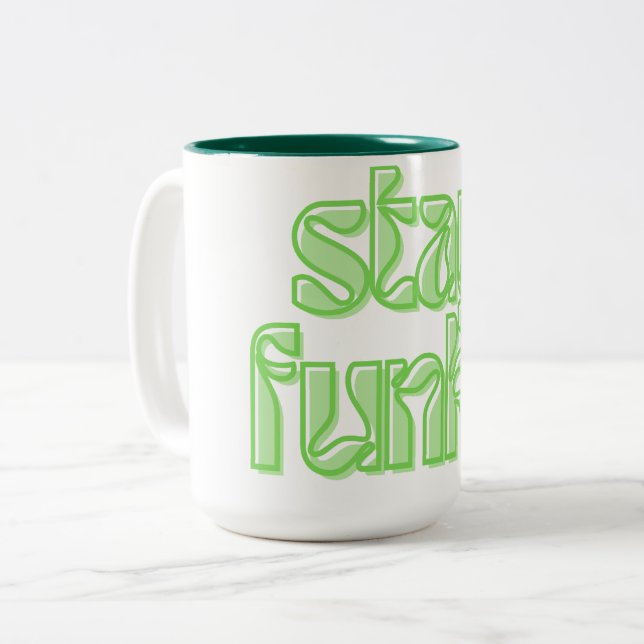 Tasse 2 Couleurs Reste Funky (Devant gauche)