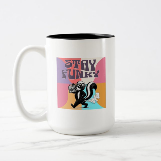Tasse 2 Couleurs Reste funky skunk (Gauche)