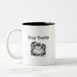 Tasse 2 Couleurs Reste Trashy, Raton Laveur, Raccoon