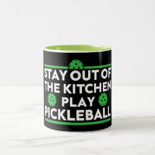 Tasse 2 Couleurs Restez à l'écart de la cuisine Jouer au Pickleba