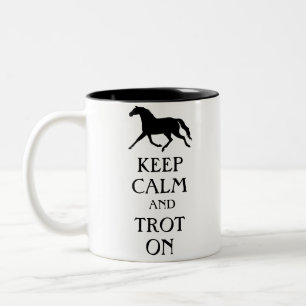 Tasse 2 Couleurs Restez au calme et à l'équitation