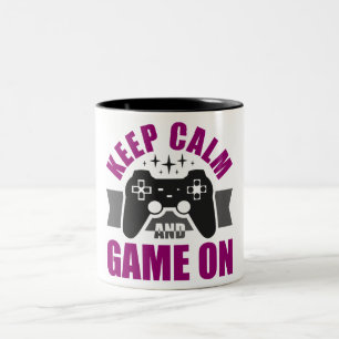 Tasse 2 Couleurs Restez calme et jouer sur le jeu