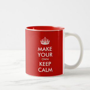 Tasse 2 Couleurs Restez Calme Et Personnalisez Votre Propre