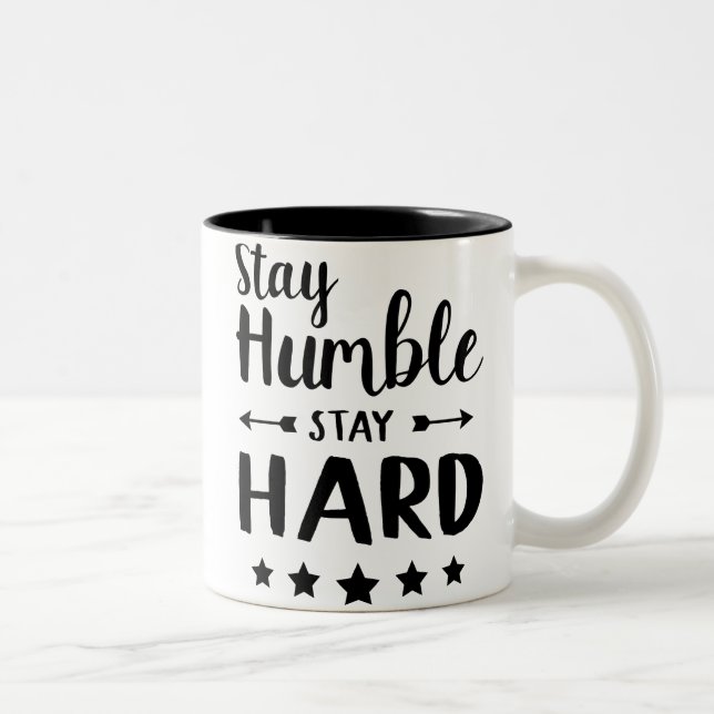 Tasse 2 Couleurs Restez Humains Restez durs (Droit)