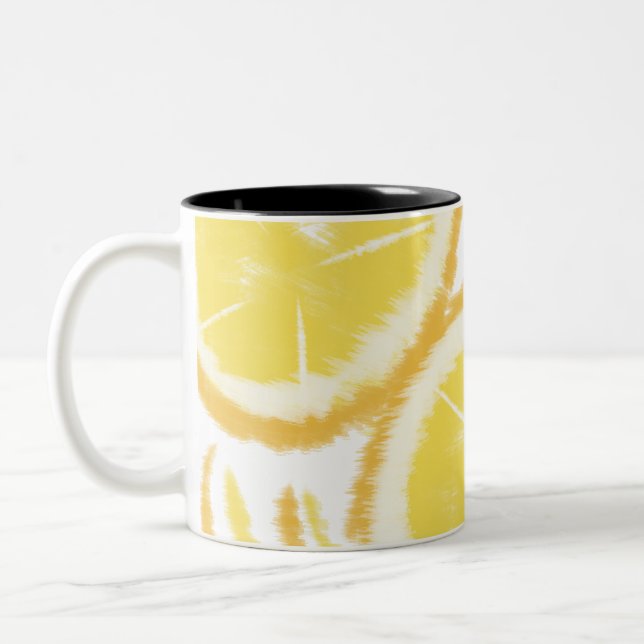 Tasse 2 Couleurs Résumé de citron Tie Dye Pop (Gauche)