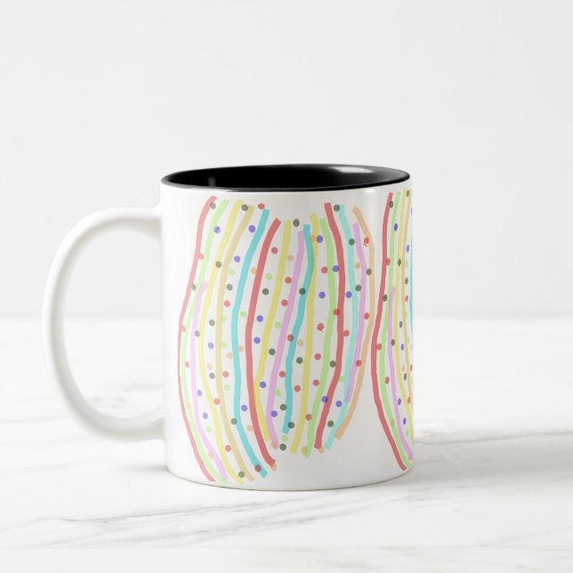 Tasse 2 Couleurs Résumé des points et des lignes (Gauche)