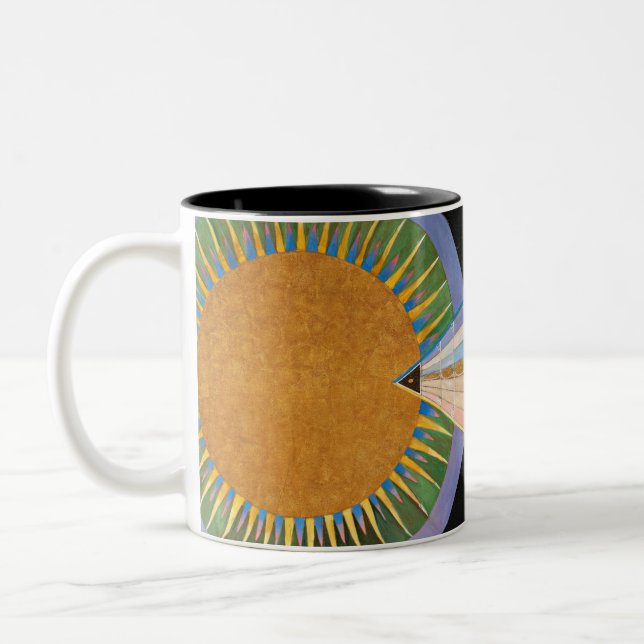 Tasse 2 Couleurs Retable, Groupe X, No.1 par Hilma af Klint (Gauche)
