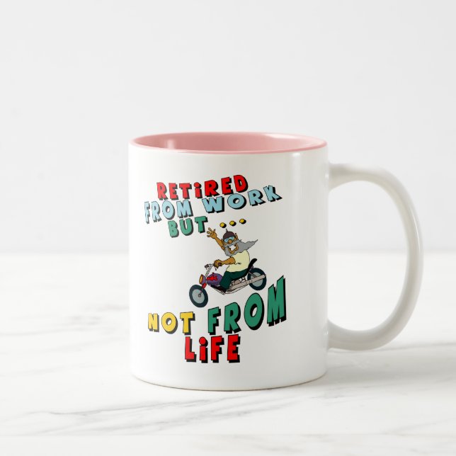 Tasse 2 Couleurs Retiré du travail (Droit)