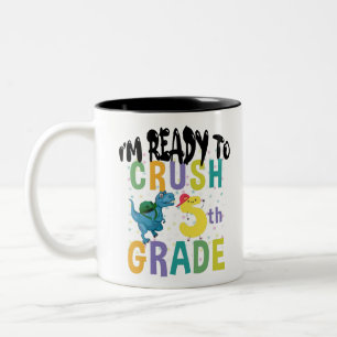 Tasse 2 Couleurs Retour à l'école Je suis prêt à déchirer la 5e ann