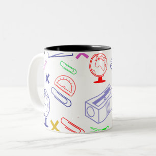 Tasse 2 Couleurs Retour Au motif De L'École